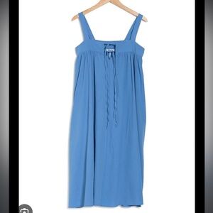 Stitch Drop Adjustable Strap Tie Front Woven Dress Nordstrom Size M NEW